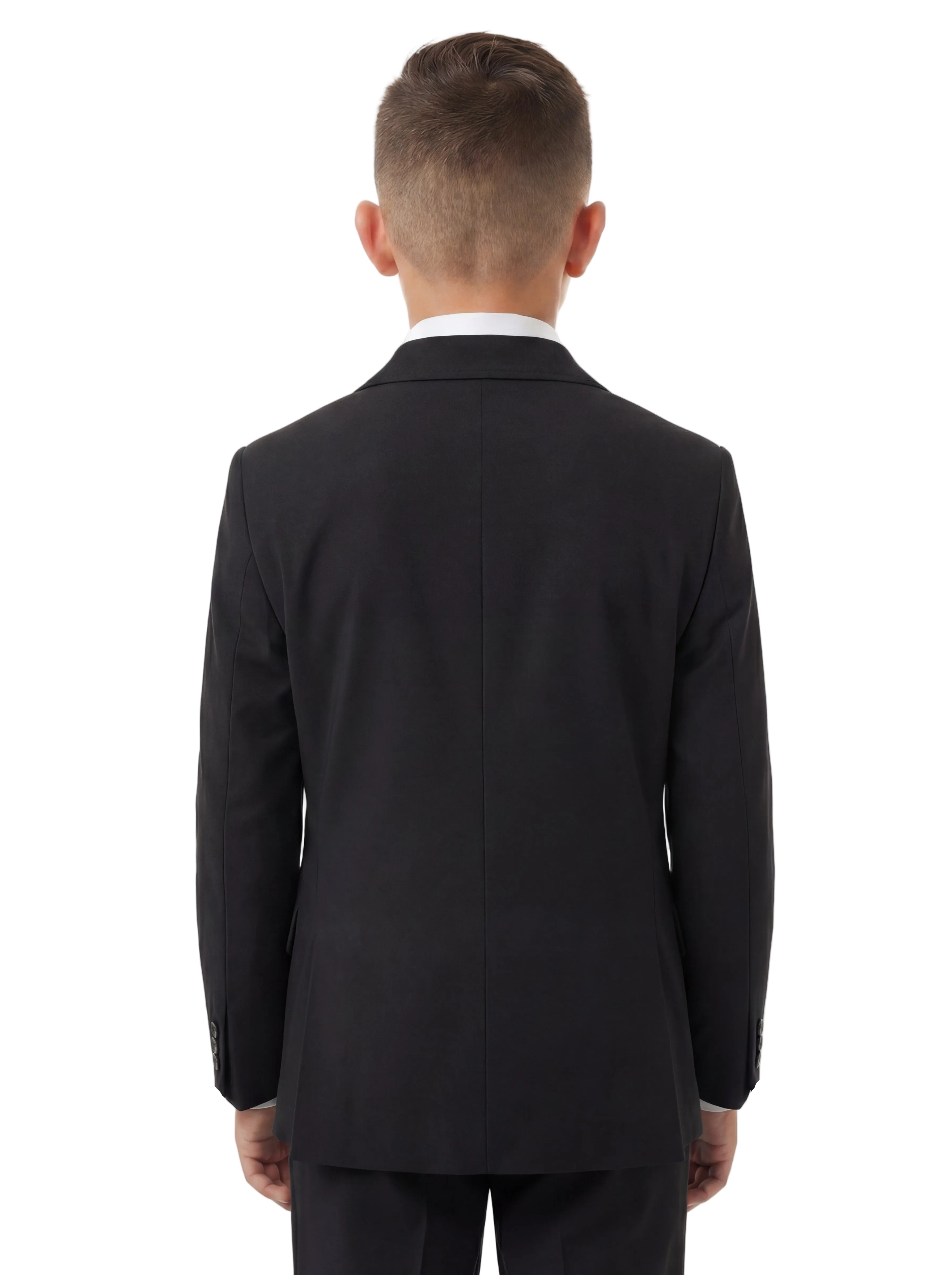 Zeke Boys Stretch Suit Black