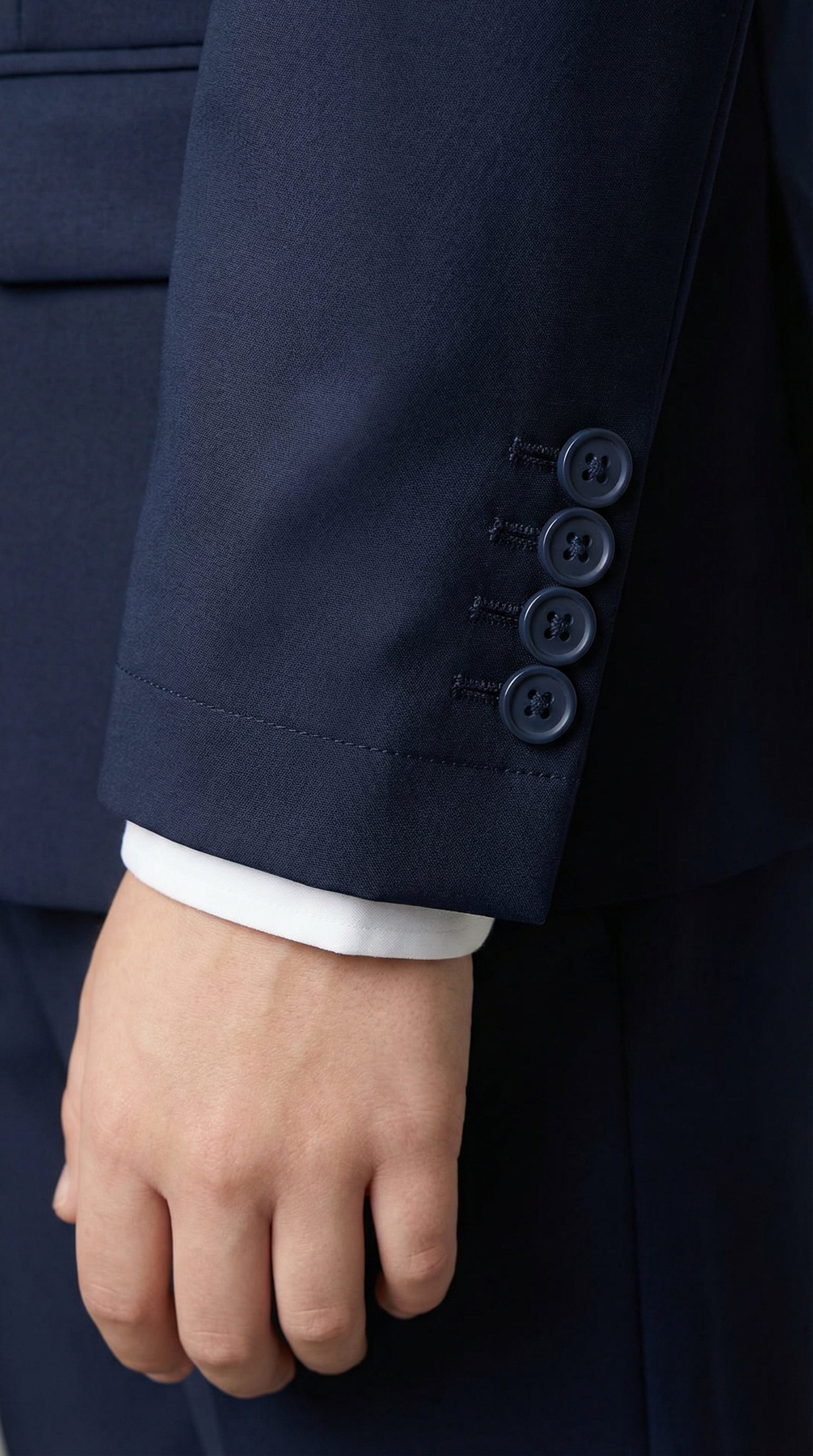 Zeke Boys Stretch Suit Navy