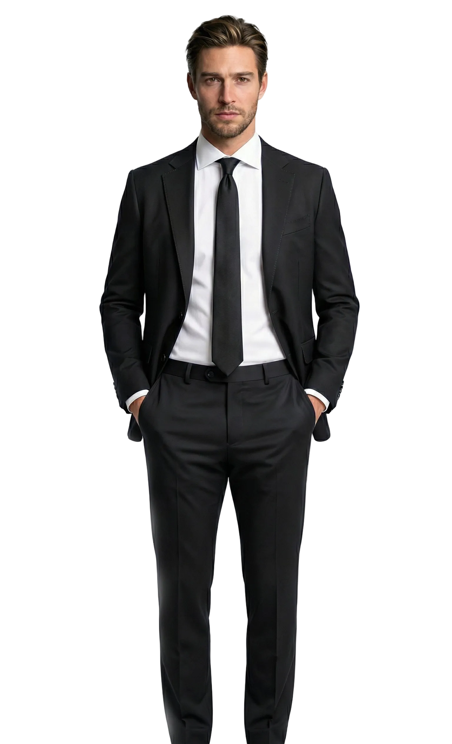 Zeke Stretch Suit Black