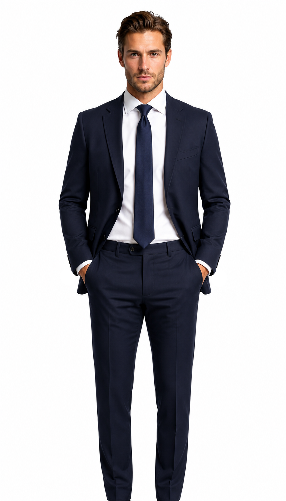 Zeke Stretch Suit Navy