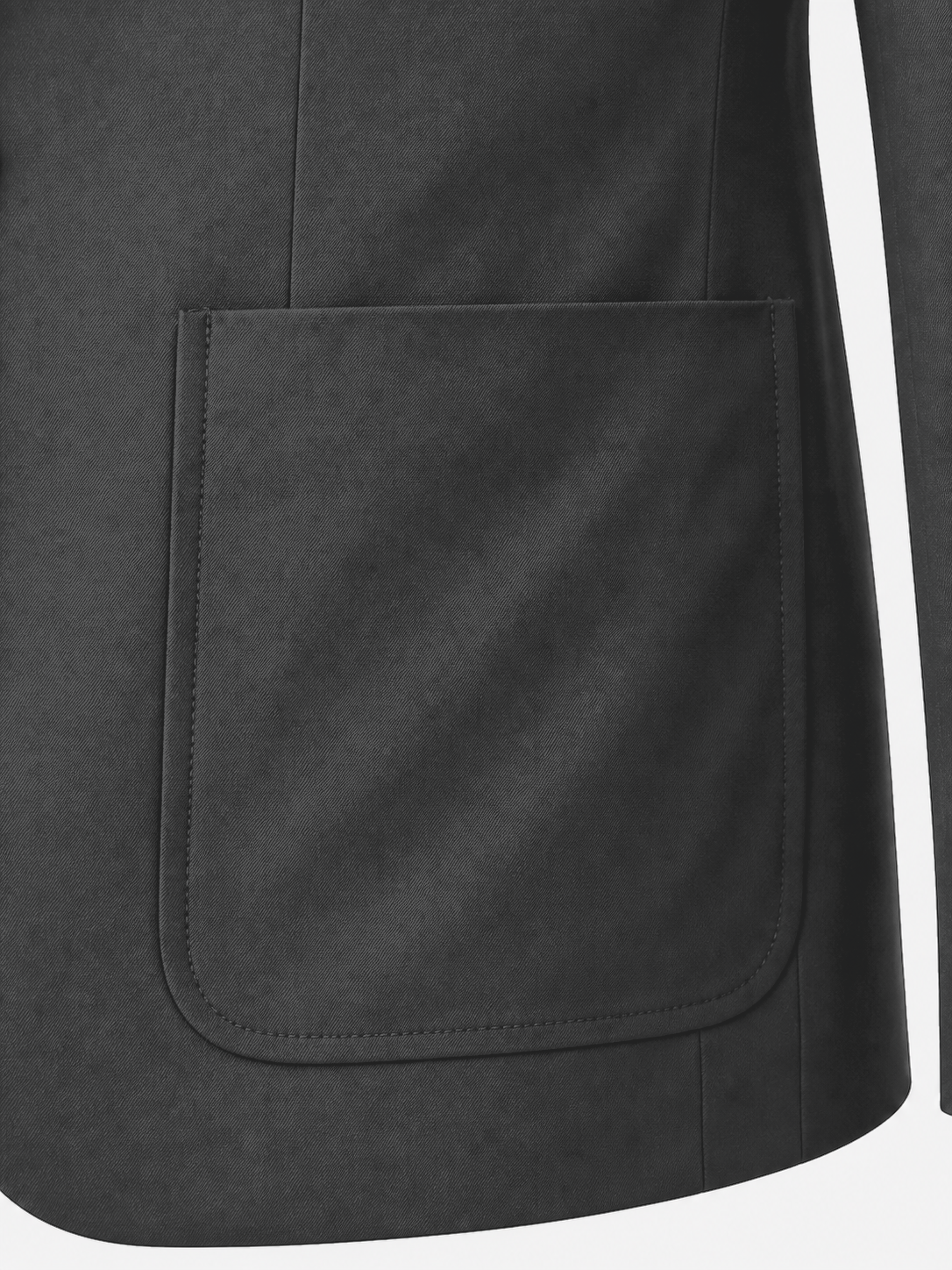Zeke Stretch Jacket Patch Pocket Charcoal