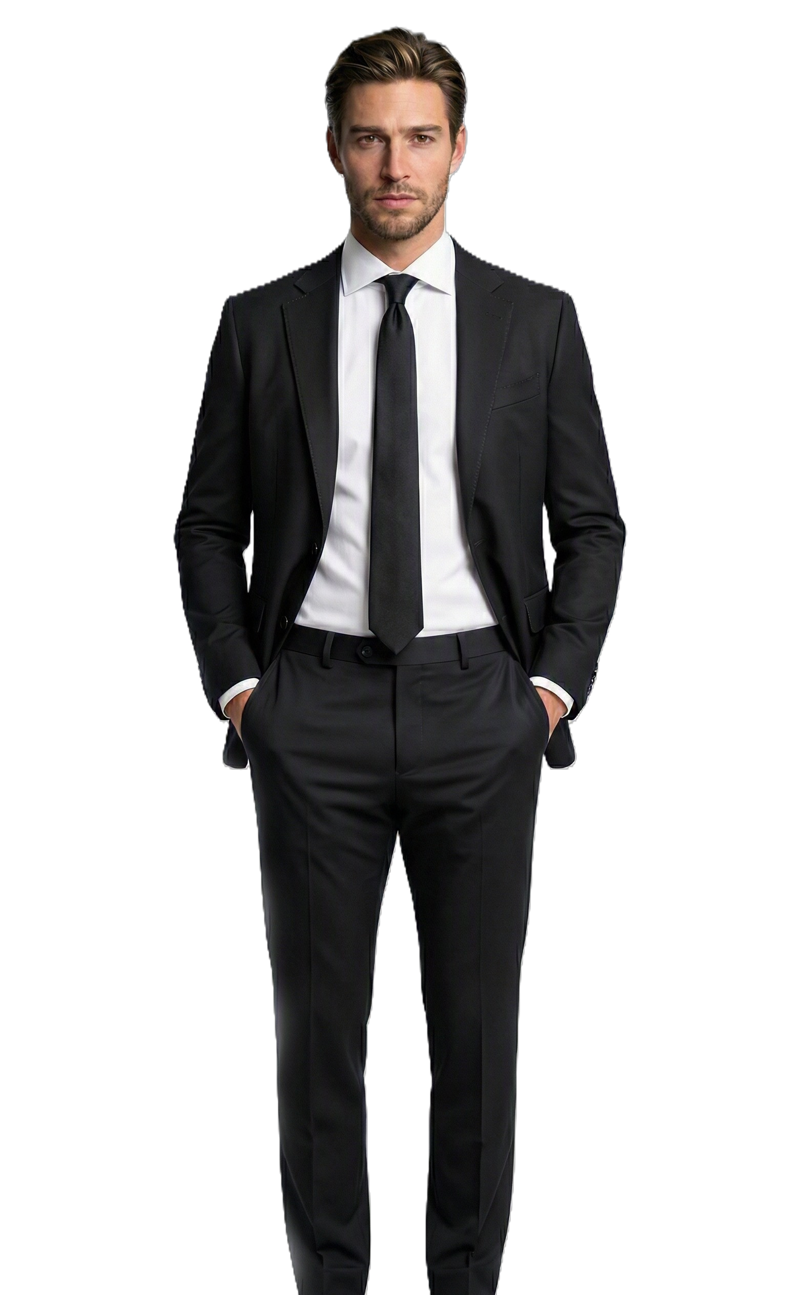 Zeke Stretch Suit Black