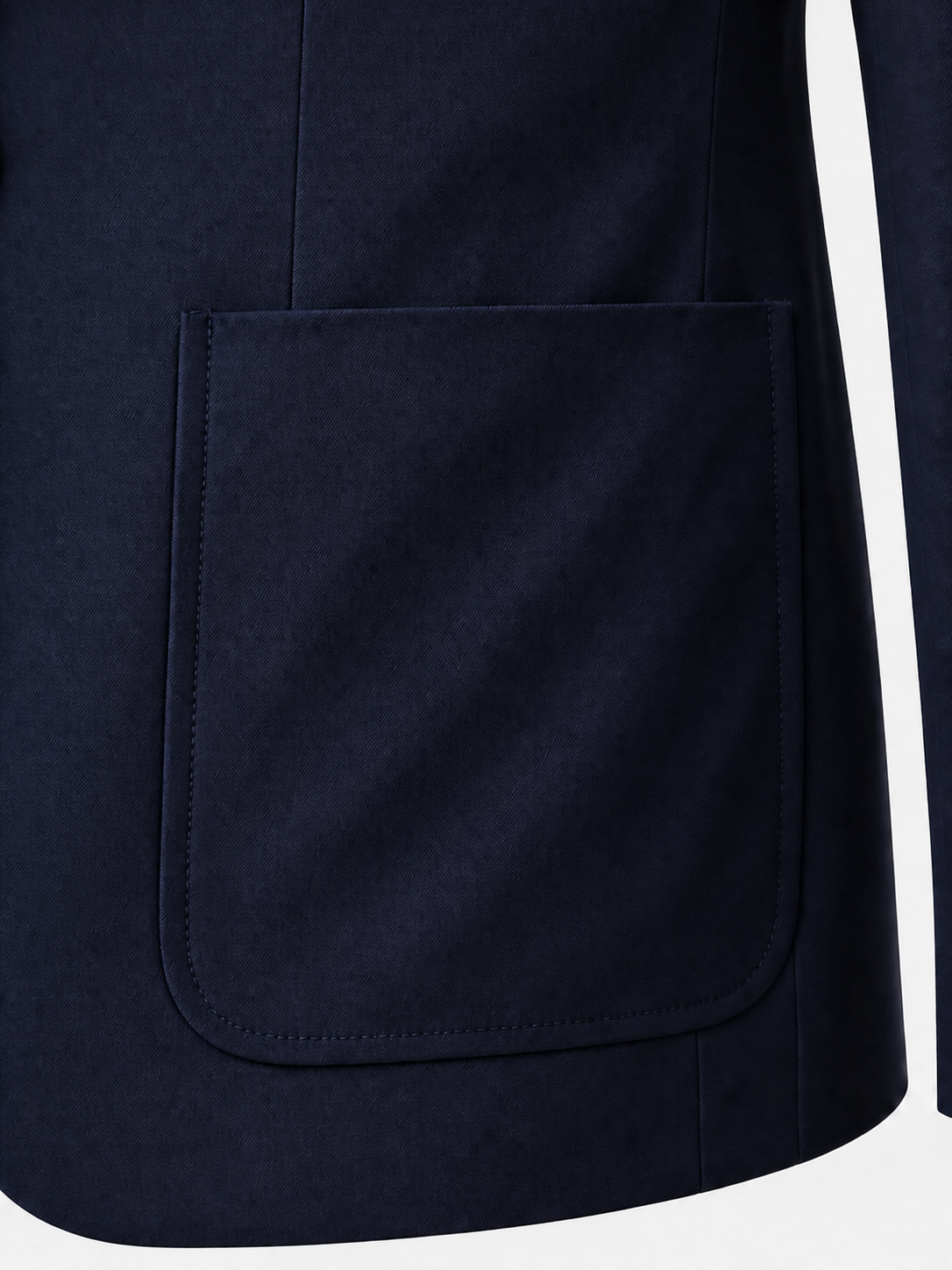 Zeke Stretch Suit Patch Pocket Navy